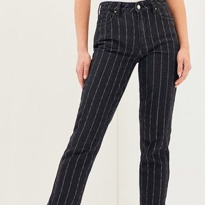 PacSun Black Striped Mom Jeans